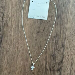 Cellini Sterling Silver Necklace Size 18” Chain NWT